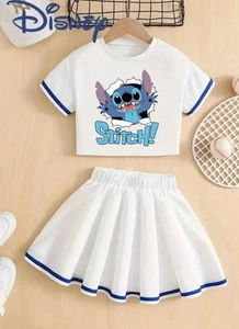 Little Girls Disney Stitch Sport Set Size 5/6 - Picture 1 of 4