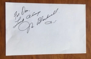 MR. BLACKWELL HAND SIGNED AUTOGRAPHED PAPER FASHION DESIGNER - Picture 1 of 2