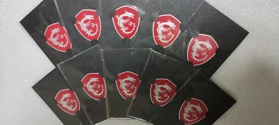 Lot of 10 MSI Sticker Genuine Original MSI Logo Gaming - Image 1 of 4