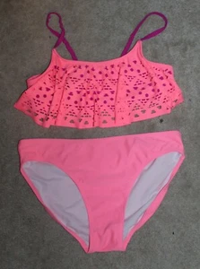 SO Girls' Sz 16 2-Piece SWIMSUIT/BIKINI (pink) EUC - Picture 1 of 1