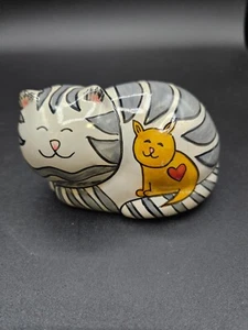 VTG. Enesco Cat Figurine Susan Marie Chesney "83" - Picture 1 of 6