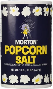 1Lb 10Oz Morton Popcorn Salt for Green Salad, Corn on the Cob, French Fries, ... - Picture 1 of 1