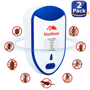 MaxMoxie Ultrasonic Pest Repeller Humane Mice Control Newest Electronic Insec.