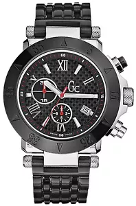 Guess Collection 46500G1 Black Dial Black IP Stainless Chronograph Men's Watch - Picture 1 of 1