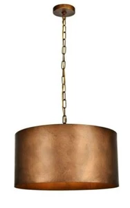 Chandelier Vintage Brass Rustic Farmhouse Pendant Kitchen Island Ceiling Light - Picture 1 of 6