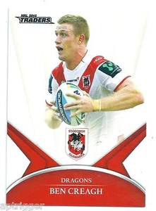 2016 NRL Traders Base Card (122) Ben CREAGH Dragons - Picture 1 of 1