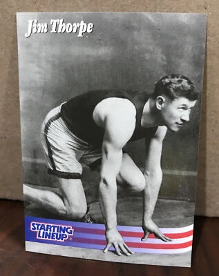 JIM THORPE 1996 KENNER STARTING LINEUP CARD TIMELESS LEGENDS - OLYMPICS - Image 1 of 2