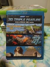 3D Triple Feature Blu-ray Imax Into The Deep Galapagos Mummies, Region free
