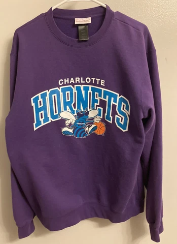 Charlotte Bobcats Sweater Size Medium Mitchell And Ness Pullover Crewneck Flawed Cover