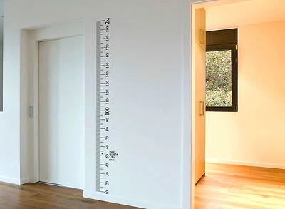 Ruler wall Vinyl decal sticker growth chart DIY wooden vintage height chart - Image 1 of 4