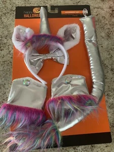 Einhorn Cosplay Kostüm Halloween Spielen Verkleiden 5 Stück Zubehör Set - Bild 1 von 7