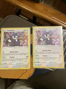 Pokemon Shining Fates Card - Indeedee 056/072 Holo Rare Mint Pack Fresh Pull - Picture 1 of 2