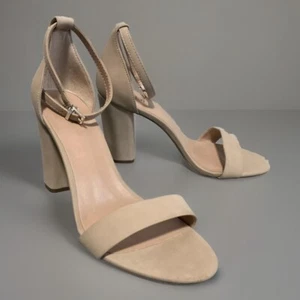 NWOT Call It Spring Womens Shoe Size 10 Cream Beige Block-Heel Sandal Strappy - Picture 1 of 8