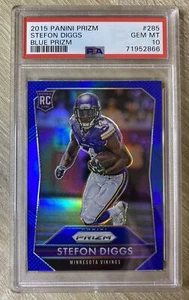 2015 Prizm Stefon Diggs Blue Prizm #285 PSA 10 - Foto 1 di 2