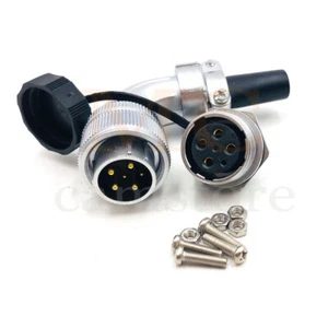 WEIPU WS20 6pin waterproof connector, industrial right angle power plug socket - Picture 1 of 7