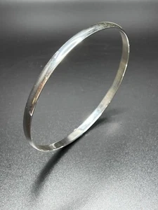 New Silver Large 75MM Slip On Bangle Bracelet - Picture 1 of 4