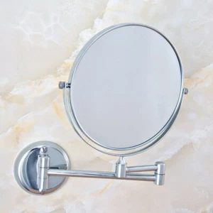 Polished Chrome Beauty Makeup Cosmetic Double-Sided Magnifying Mirror yba633 - Picture 1 of 8