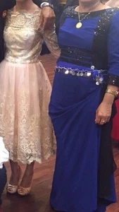 Abendkleid Ballkleid Thronkleid Hinekleid blau - Bild 1 von 2