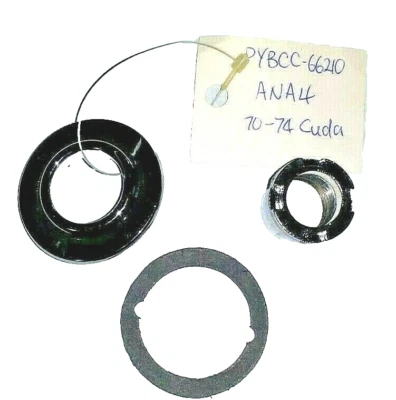 ¡BISEL, TUERCA Y JUNTA de antena Mopar para Barracuda 1970-1974! *¡TODOS los detalles abajo! Foto 1 de 3