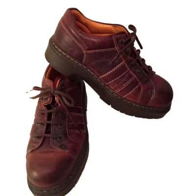 London Underground Vintage BINGO Chunky Platform Leather Shoes Womens Size 11 - Image 1 of 4