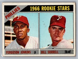 1966 Topps - 1966 Rookie Stars #254 Bill Sorrell, Fergie Jenkins (RC) - HOF VG
