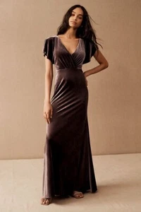 Jenny Yoo Ellis Velvet Open Back Dress Formal Bridesmaid Size 0 - Picture 1 of 7