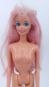Fountain Mermaid Barbie Doll Vintage 1993 Mattel Pink Hair - Picture 1 of 8