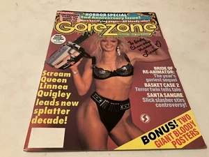 Signed Linnea Quigley Signed Autograph Gore Zone Magazine Scream Queen - Picture 1 of 3
