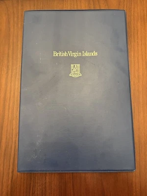 1973 Conjunto de cachets de primeiro dia Ilhas Virgens Britânicas com moeda de prata esterlina 1$ - Imagem 1 de 4