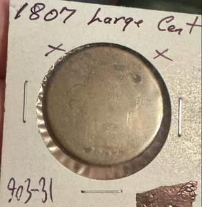 USA 1 Cent 1807 Draped Bust - Picture 1 of 3
