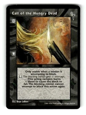 2001 Vampire Final Nights Trading card Game Call of the Hungry Dead C - Image 1 of 4
