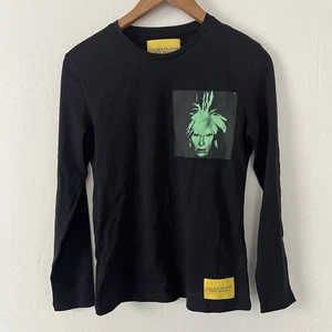 Camisa negra manga larga retrato calvin Klein Jeans x Andy Warhol talla XS - Imagen 1 de 3