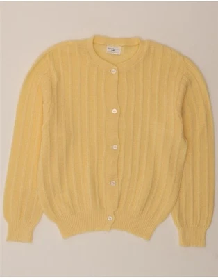 C&A Mujer Cárdigan Suéter Reino Unido 14 Grande Amarillo Acrílico DJ35 Foto 1 de 4