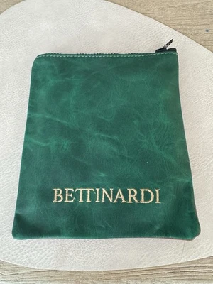 Raro Bettinardi Golf BG Verde y Tostado Genuino Horween Cuero Valorable Bolsa Foto 1 de 3