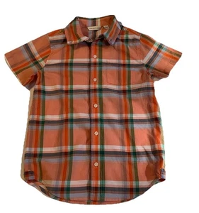 Camisa Janie and Jack Niños Cuadros Manga Corta Botón Delantero Talla 8 - Imagen 1 de 3