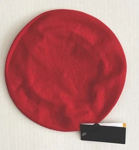NWT Parkhurst Cotton Knit 10.5” Beret Hat • RED • Style 30016 SUNGUARD - Picture 1 of 2