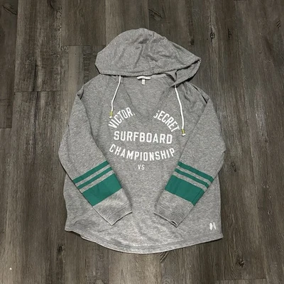 VICTORIA'S SECRET Mujer Cuello en V Tabla de Surf Campeonato Sudadera con Capucha Mediana Foto 1 de 4