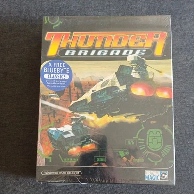 Thunder Brigade - 1998 Hover Tank Arcade Shooter PC GAME - ORIGINAL RARE BIG BOX - Image 1 of 3