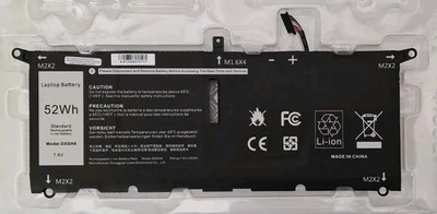 Laptop Battery Replacement 7.6V 52Wh for Dell XPS Inspiron – Black - Image 1 of 4