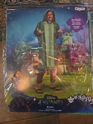 Disfraz Licenciado Disney Encanto Bruno Poncho Adulto Hombre Disfraz Nuevo En Paquete  Foto 1 de 4