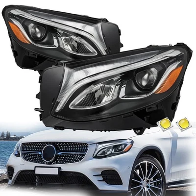 For 2016-2019 Mercedes-Benz GLC Class GLC250 GLC300 Left & Right LED Headlight Foto 1 de 4