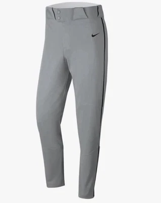 Pantalones de béisbol Nike Vapor Select grises con tubo negro BQ6435-053 pequeños para hombre Foto 1 de 4