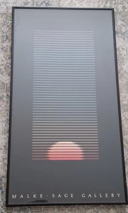 1980s Malke Sage Gallery Sunset  Steve McKinley Framed Lithograph Numbered - Picture 1 of 19