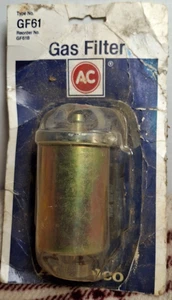 AC Delco Gas Filter GF61 #25055097 Includes Rubber Hose Connectors And Clamps - Picture 1 of 9
