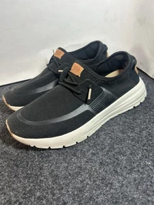 Hey Dude Shoes Sirocco Neutrals Men's Size M8 Black White Shoes Casual Boat - Picture 1 of 9