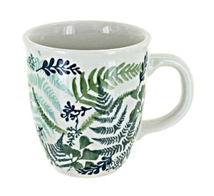 Blue Rose Polish Pottery Woodland Fern Coffee Mug - Picture 1 of 2