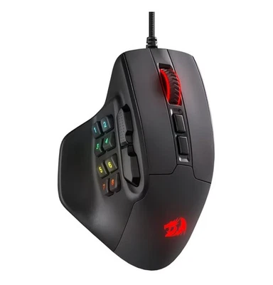 Redragon AATROX M811 MMO Gaming Mouse, 15 Programmable Buttons Wired RGB Mouse - Image 1 of 4