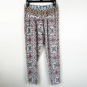 Xirena Pants Womens Small Printed Relaxed Peasant Boho Cottagecore Pockets - Picture 1 of 9