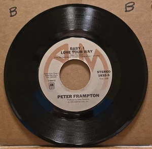 Peter Frampton: Baby, I Love Your Way/Its A Plain Shame - A&M 7" Single VG+ - Picture 1 of 3