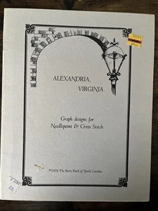 Alexandria, Virginia Patterns of 9 Buildings for Needlepoint & Cross Stitch 1978 - Picture 1 of 2